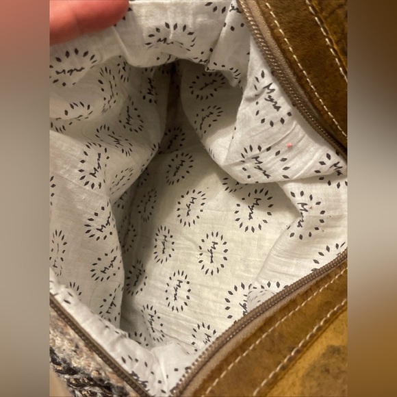 MYRA WESTERN CROSSBODY BAG LEATHER & COTTON MESSENGER
HANDBAG SHOULDER BAG - Picture 10 of 14